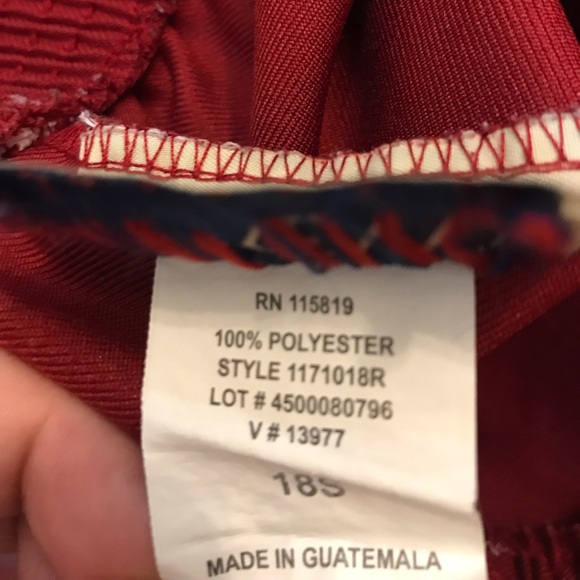 Donn Kenny Red Pull On Minimalist Straight Leg Women’s Size 18P Pants Trousers - Picture 4 of 5